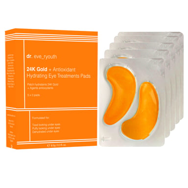 24K goud + antioxidant hydraterende oogbehandelingspads