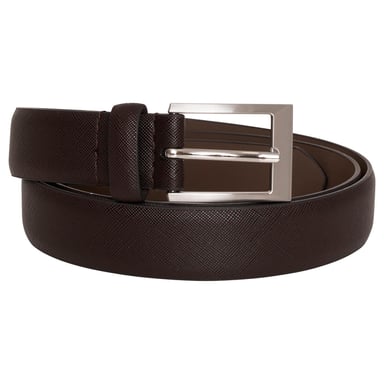 Barneys Originals Faux Leather Brown Belt