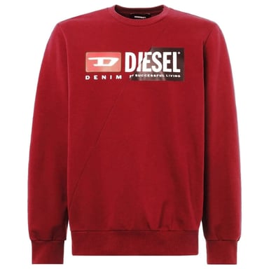 Diesel Cut Division-logo rood sweatshirt