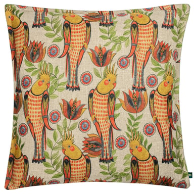 Wylder Tropics Akamba Cockatiels Tropical Feather Filled Cushion