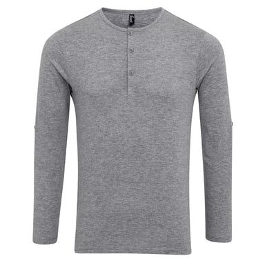 Premier Heren Long John Roll Tee (Grijze Mergel)