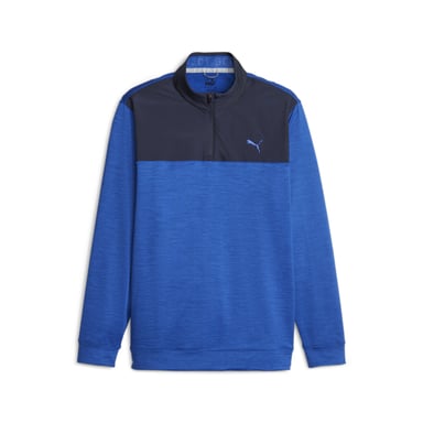 PUMA Mens Cloudspun Colourblock Quarter-Zip Golf Sweatshirt