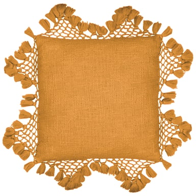Yard Anko Macrame Tasselled Feather Filled Cushion