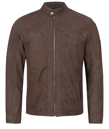 Rock Creek Lederjacke Dunkelbraun