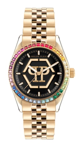 Philipp Plein Date Superlative Dames Goud Horloge PW2BA0623