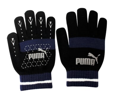 Puma No 1 Logo Cat Magic Winter Unisex Handschoenen 7G Zwart Blauw 041504 01
