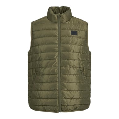 Jack & Jones Mens Quilted Bodywarmer, Full Zip, collar, lightweight Padded Gilet