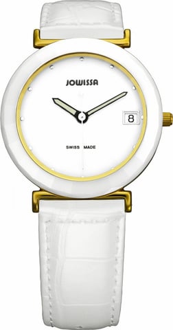 Jowissa: Ceramic Classic Women'sWhite Watch