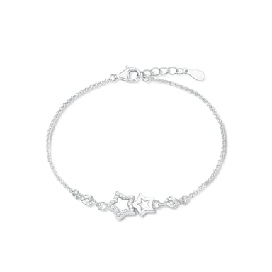 Amor Armband voor dames, sterling zilver 925, zirkonia (synth.) ster