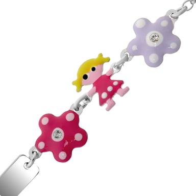 Orphelia 'Dahlia' Kinderen 925 Sterling Zilveren Armband - Zilver ZA-7147
