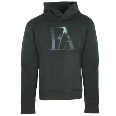 Emporio Armani zwarte hoodie met groot adelaarslogo