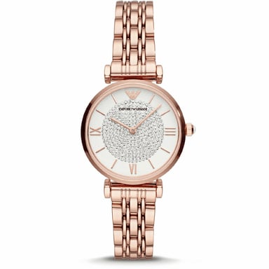 Emporio Armani Dameshorloge Kwarts Roze Goud