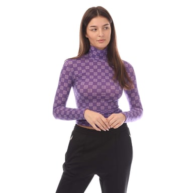 Ambush Monogram Turtleneck Top in paars voor dames