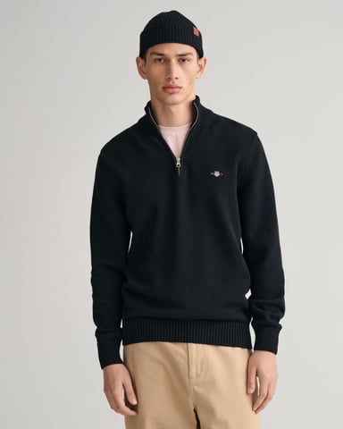 GANT Mens Casual Cotton Half Zip Jumper