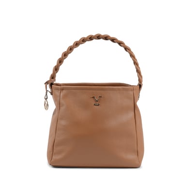 19V69 Italia Womens Handtas Tan Ve1633 Lederen Dollar