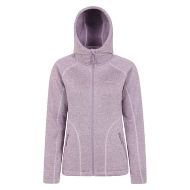 Mountain Warehouse Dames/Dames Nevis Bontgevoerde Full Zip Hoodie (Paars)