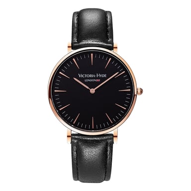 VICTORIA HYDE Horloge Metropolitan Modern, zwart roségoud VH3004Ugm