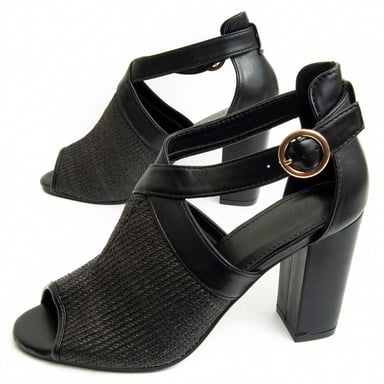 Montevita Heel Sandalen Avara in Zwart