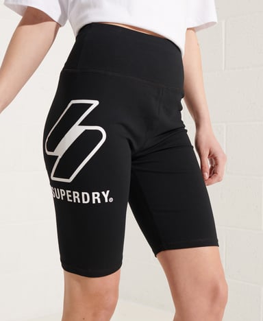 Superdry Sportstyle fietsshort met logo