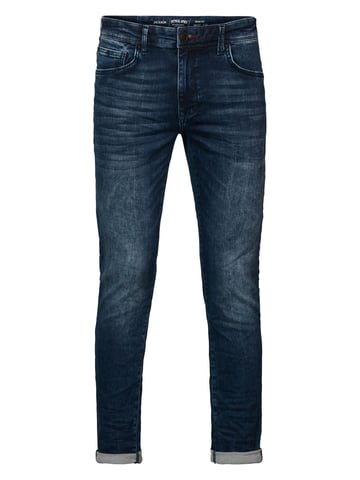Petrol Industries - Heren Jackson Slim Fit Jeans - Blauw