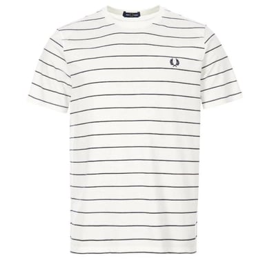 Fred Perry M8532 129 T-shirt met witte strepen