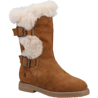 Hush Puppies Meisjes Mini Megan Suede Laarzen (Tan)