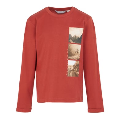 Regatta Kinderen/Kinderen Wenbie III Foto Split T-shirt met lange mouwen (Rood Oker)
