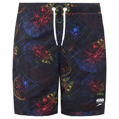 Speedo Star Wars All Over Print 15inch Zwarte Junior Watershort