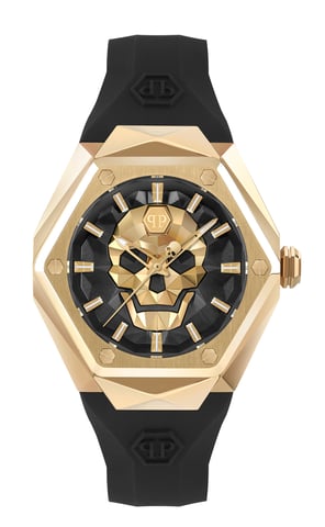 Philipp Plein $kull Spikes Dames Zwarte Horloge PWADA0224