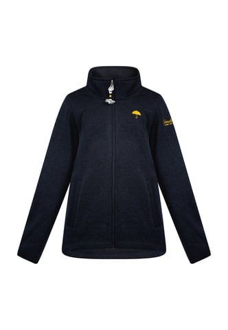Schmuddelwedda Gebreide fleece jas meisjes (kinderen) marine gem