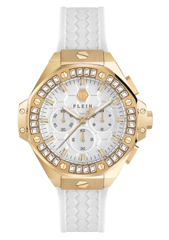 Philipp Plein Plein Chrono Royal Unisex Witte Horloge PWPSA0624