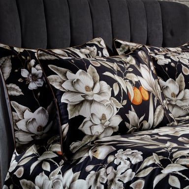 EW door Edinburgh Weavers Luxe Bloem Premium Katoenen Satijn Kussensloop Set