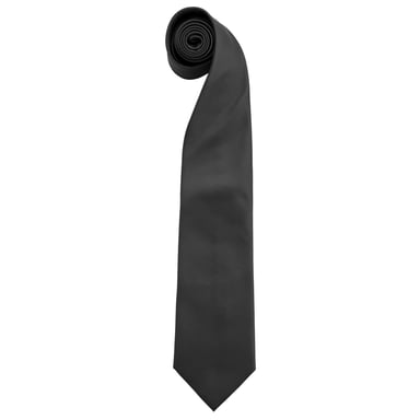 Premier Herenmode "Kleuren" Work Clip On Tie (Pakket van 2) (Zwart)