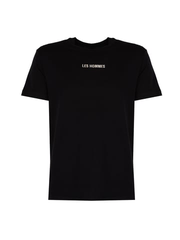 Les Hommes T-Shirt Embrodery Mannen zwart