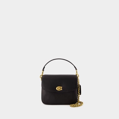 Cassie 19 schoudertas - Coach - Leer - Zwart