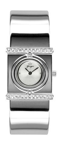 Yonger and Bresson: Watch Silver Dial with Diamonds on the Bezel
