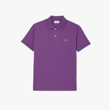 Heren Lacoste Klassiek-Fit Originals Piqué Poloshirt in Paars