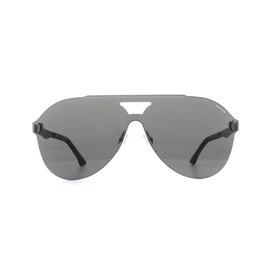 Police Zonnebril Spl339 Flow 1 0627 Mat Ruthenium Rook Grijs