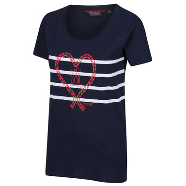 Regatta Vrouwen/dames Filandra IV Grafisch T-Shirt (Marine Zeil)