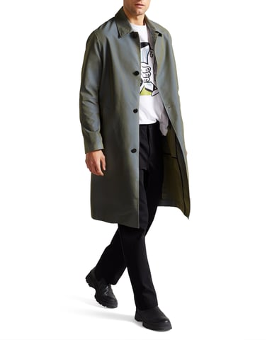 Ted Baker Hever Two Tone Mac, Mid Blue