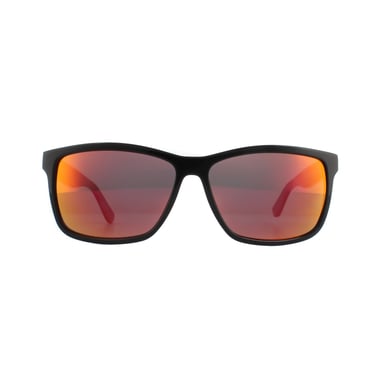 Lacoste zonnebril L705S 003 Zwart grijze rode spiegel