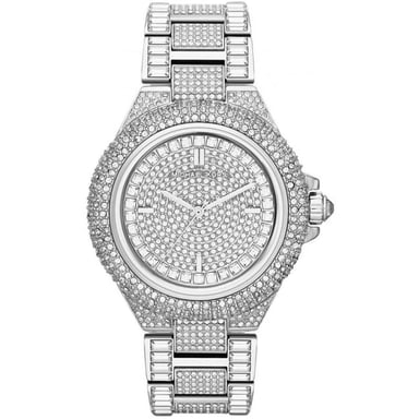 Michael Kors MK5869 Camile Glitz Zilver Dames Horloge