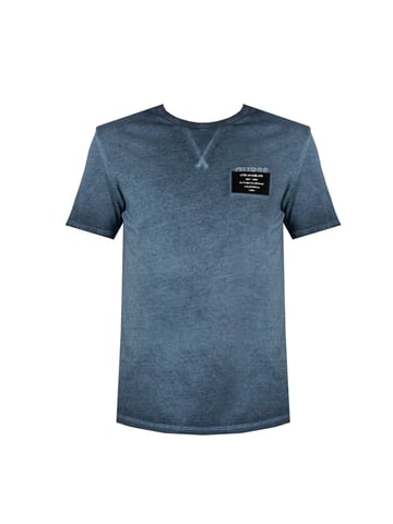 Guess T-Shirt Patch Mannen blauw
