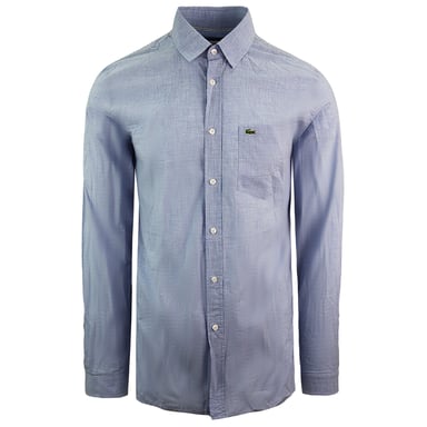 Lacoste Slim Fit Heren Blauw Overhemd