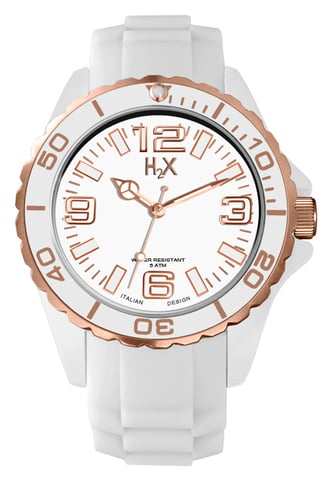 Haurex Italy SW382DWR Reef Stones Women's white dial watch. [Watch]