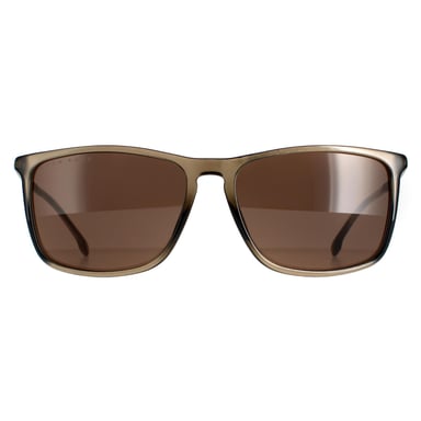 Hugo Boss Rectangle Mens Brown Brown Boss 1182/S/It