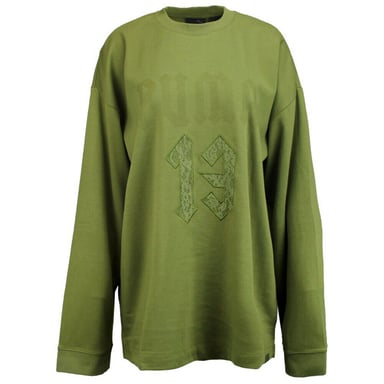 Puma Fenty by Rihanna Lange Mouw Grafisch Crew Hals T-shirt Olijf 575138 03 A67A