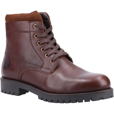 Cotswold Heren Thorsbury Leren Enkellaarzen (Bruin)