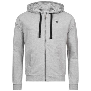 U.S. Polo ASSN. Sweat jacket with hood in Dark Grey