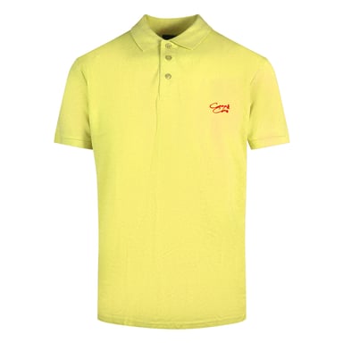 Geel poloshirt met Cavalli Class-handtekeninglogo